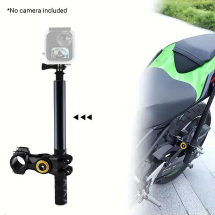 Motorcycle Handlebar Camera Mount Stable Shockproof for Outdoor Riding Recording