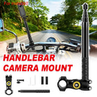 Motorcycle Handlebar Camera Mount Stable Shockproof for Outdoor Riding Recording