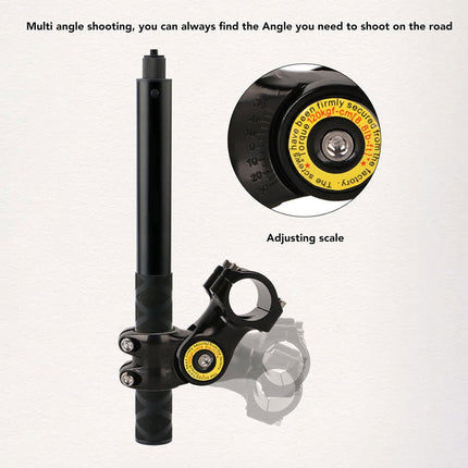 Motorcycle Handlebar Camera Mount Stable Shockproof for Outdoor Riding Recording