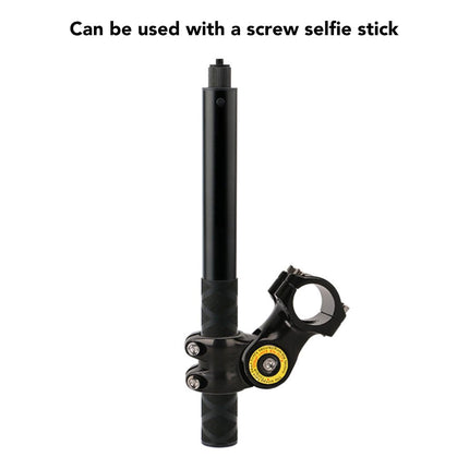 Motorcycle Handlebar Camera Mount Stable Shockproof for Outdoor Riding Recording