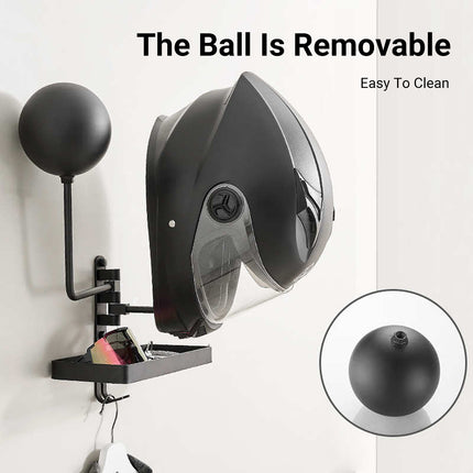 Multifunctional Rotating Helmet Glove Rack Storage Home Garage Gear Organizer