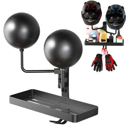 Multifunctional Rotating Helmet Glove Rack Storage Home Garage Gear Organizer