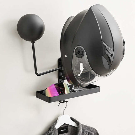 Multifunctional Rotating Helmet Glove Rack Storage Home Garage Gear Organizer