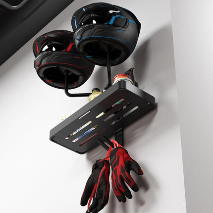 Multifunctional Rotating Helmet Glove Rack Storage Home Garage Gear Organizer