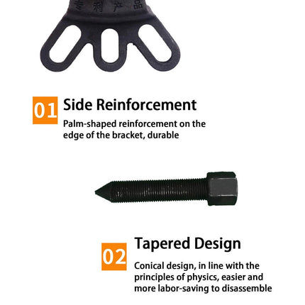 Motorcycle Tricycle 4Hole Brake Drum Removal Tool Easy Install Durable Cast Iron