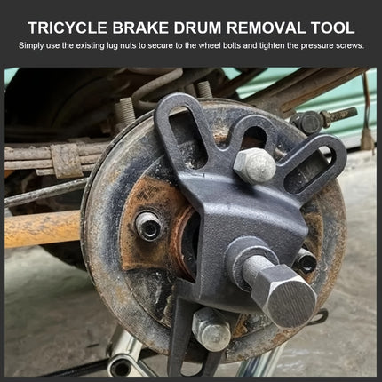 Motorcycle Tricycle 4Hole Brake Drum Removal Tool Easy Install Durable Cast Iron
