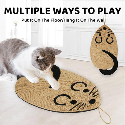 Hanging Lint Free Cat Scratcher Pad Cat Scratching Mat for Indoor Cats Durable