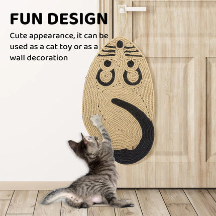 Hanging Lint Free Cat Scratcher Pad Cat Scratching Mat for Indoor Cats Durable