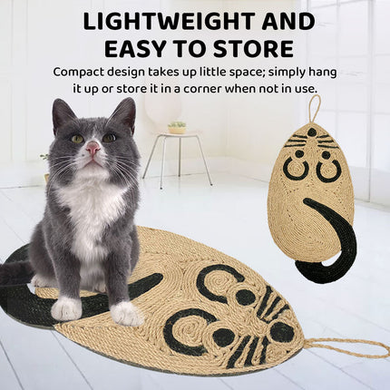 Hanging Lint Free Cat Scratcher Pad Cat Scratching Mat for Indoor Cats Durable