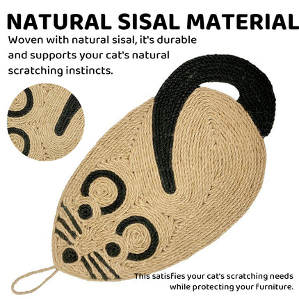 Hanging Lint Free Cat Scratcher Pad Cat Scratching Mat for Indoor Cats Durable