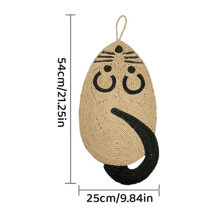 Hanging Lint Free Cat Scratcher Pad Cat Scratching Mat for Indoor Cats Durable