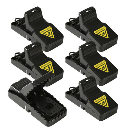 6pcs Rat Trap Automatic Reusable Mouse Catcher Snap Trap for Home Rodent Control