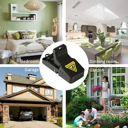 6pcs Rat Trap Automatic Reusable Mouse Catcher Snap Trap for Home Rodent Control
