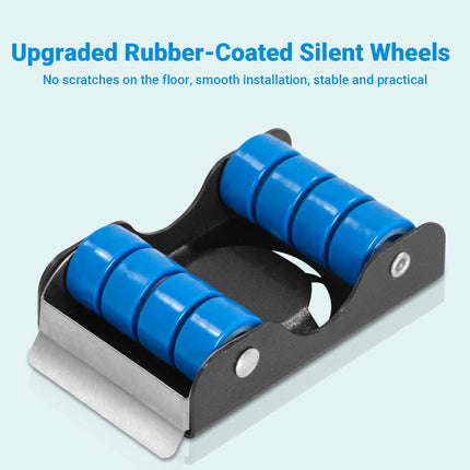 4pcs Movable Washing Machine Stand Furniture Moving Bracket Appliance Roller
