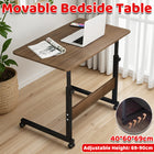Bedside Table Mobile Adjustable Height For Bedroom Sofa Sturdy Space Saving