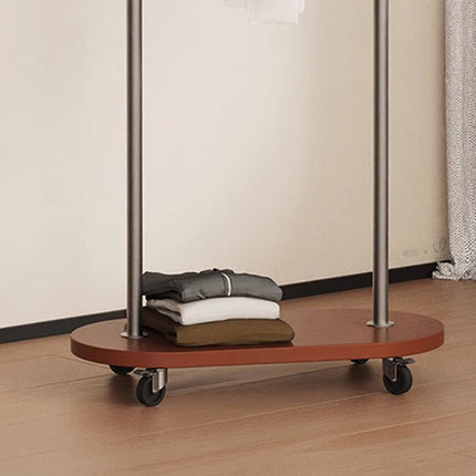 Movable Coat Rack with Wheels Rolling Garment Rack for Home Bedroom Storage Use