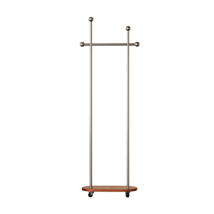 Movable Coat Rack with Wheels Rolling Garment Rack for Home Bedroom Storage Use