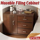 Multi-Functional Large Capacity Lockable Moveable Storage Cabinet With Wheels