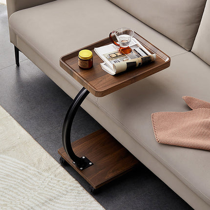 Home Useful Movable C-Shaped Side Table For Sofa Bedroom Small Space End Table