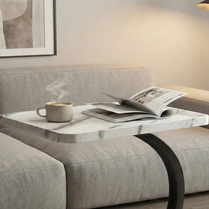 Home Useful Movable C-Shaped Side Table For Sofa Bedroom Small Space End Table