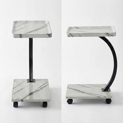 Home Useful Movable C-Shaped Side Table For Sofa Bedroom Small Space End Table