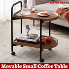 Living Room Sofa Side Table Basic Model Movable Tea Trolley Shelf with Roller
