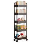 Movable Trolley Shelf Multi Layer Storage Rack Organizer Rolling Cart Stand