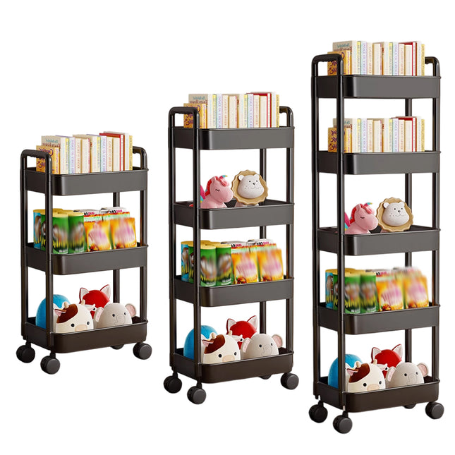 Movable Trolley Shelf Multi Layer Storage Rack Organizer Rolling Cart Stand