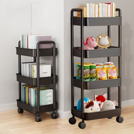Movable Trolley Shelf Multi Layer Storage Rack Organizer Rolling Cart Stand