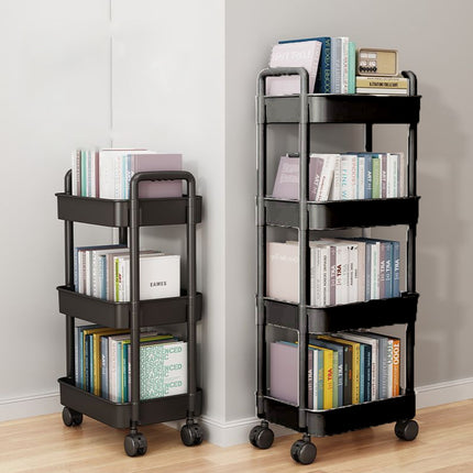Movable Trolley Shelf Multi Layer Storage Rack Organizer Rolling Cart Stand