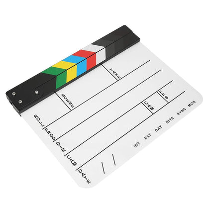 Acrylic Movie Clapper Board Durable Easy Clean for Movie Props Shooting Editing