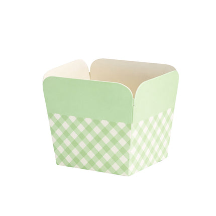 100 Pack Gingham Cupcake Baking Cups Heat Resistant Muffin Cases Party Dessert