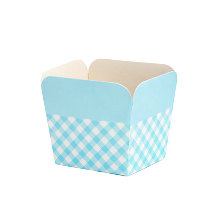 100 Pack Gingham Cupcake Baking Cups Heat Resistant Muffin Cases Party Dessert