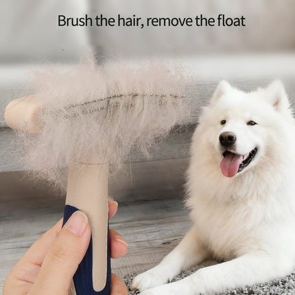 Dog Grooming Brush Deshedding Tool Pet Remover For Coat Undercoat Rake Pets