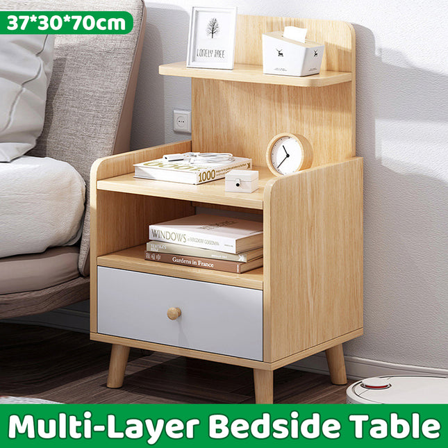 Bedside Cabinet Simple Economy Storage Organizer Cabinet Space Saving Durable