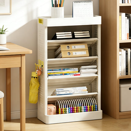 5 Tier Simple Bookshelf Storage Rack Easy Access Space Saving Home Daily Use