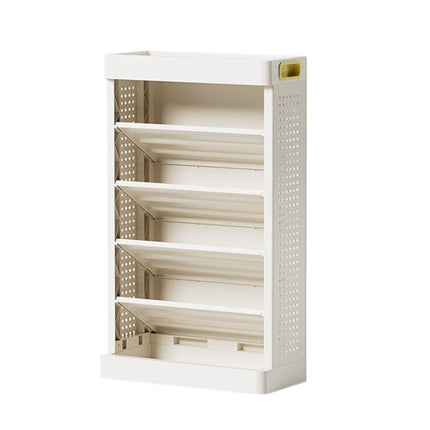 5 Tier Simple Bookshelf Storage Rack Easy Access Space Saving Home Daily Use