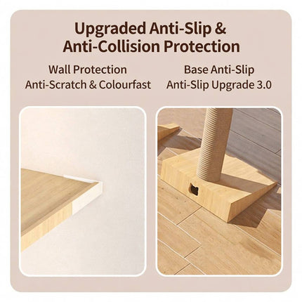 Scandinavian Multi Level Cat Tree 190cm Acrylic Capsule