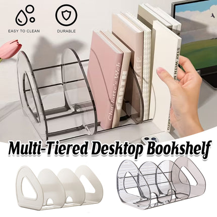 Desk Standing Divider Shelf Organizer Space Saving Office Study Storage Rack
