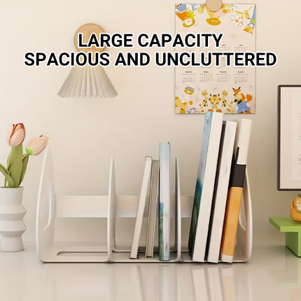 Desk Standing Divider Shelf Organizer Space Saving Office Study Storage Rack