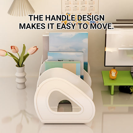 Desk Standing Divider Shelf Organizer Space Saving Office Study Storage Rack