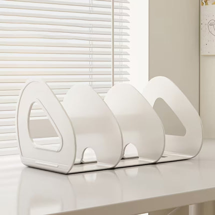 Desk Standing Divider Shelf Organizer Space Saving Office Study Storage Rack