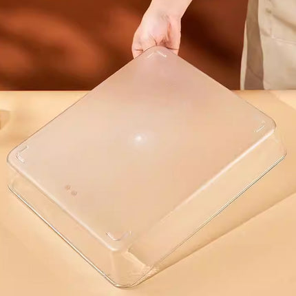 2PCS Clear Storage Container 6 Compartment Organiser Box with Lid and Spoons