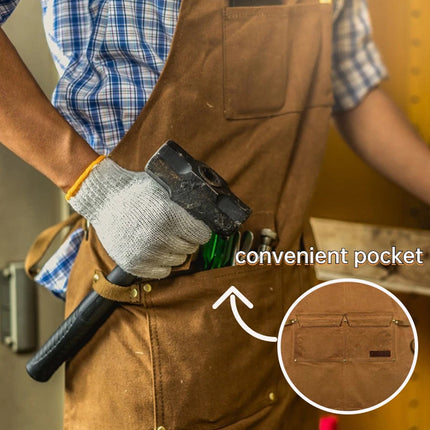 Multi-pocket Functional Apron for Tool Pockets for Workshop Garage Daily Work