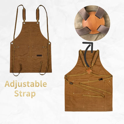 Multi-pocket Functional Apron for Tool Pockets for Workshop Garage Daily Work