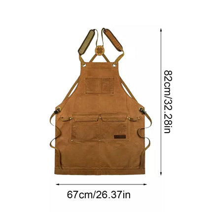 Multi-pocket Functional Apron for Tool Pockets for Workshop Garage Daily Work