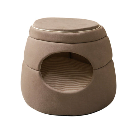 Pet Nest Tree Hole Design Cat Bed Dog House Soft Cozy Sleeping Cave for Indoor