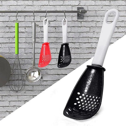 Multifunction Kitchen Cooking Spoon Tool Skimmer Garlic Press Potato Ricer Scoop - Aimall