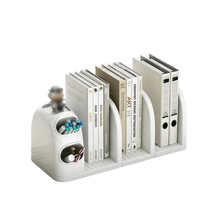 Desktop Book Stand With Storage Box Organizer For Study Reading Office Table