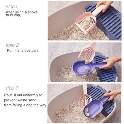 Detachable Multi Functional Cat Litter Shovel Portable Poop Scoop Spoon Tool